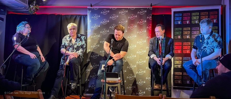 Tony and co perform in Awkward Question Time, Leicester Comedy Festival, February 2024