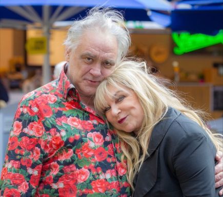 Tony with Helen Lederer, taken from Helen's autobiography, Not That I'm Bitter (Mirror Books 2024)